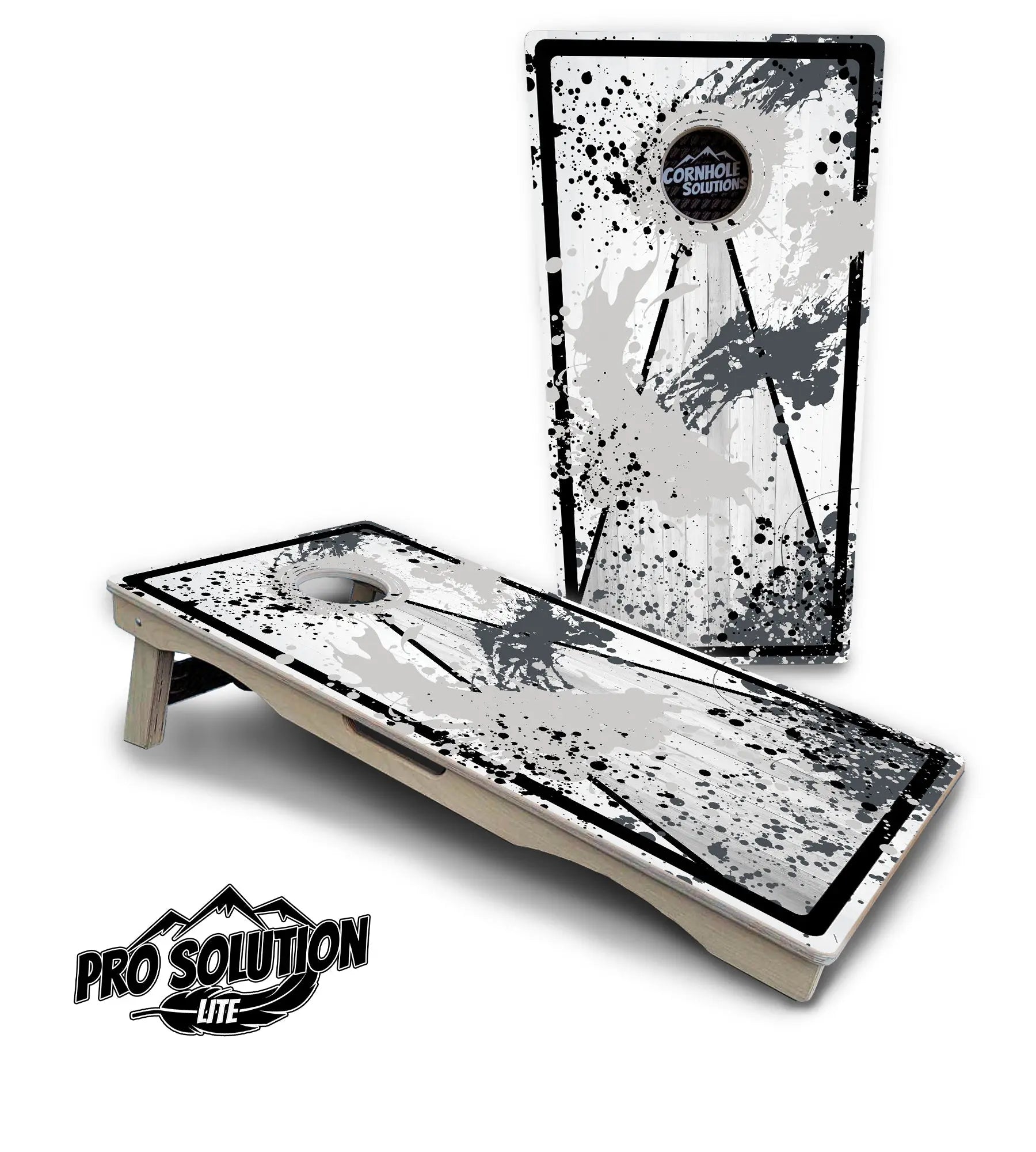 Paint Splatter Cornhole Boards - Pro Solution Lite Series by Cornhole Solutions, custom cornhole board detail photo 8