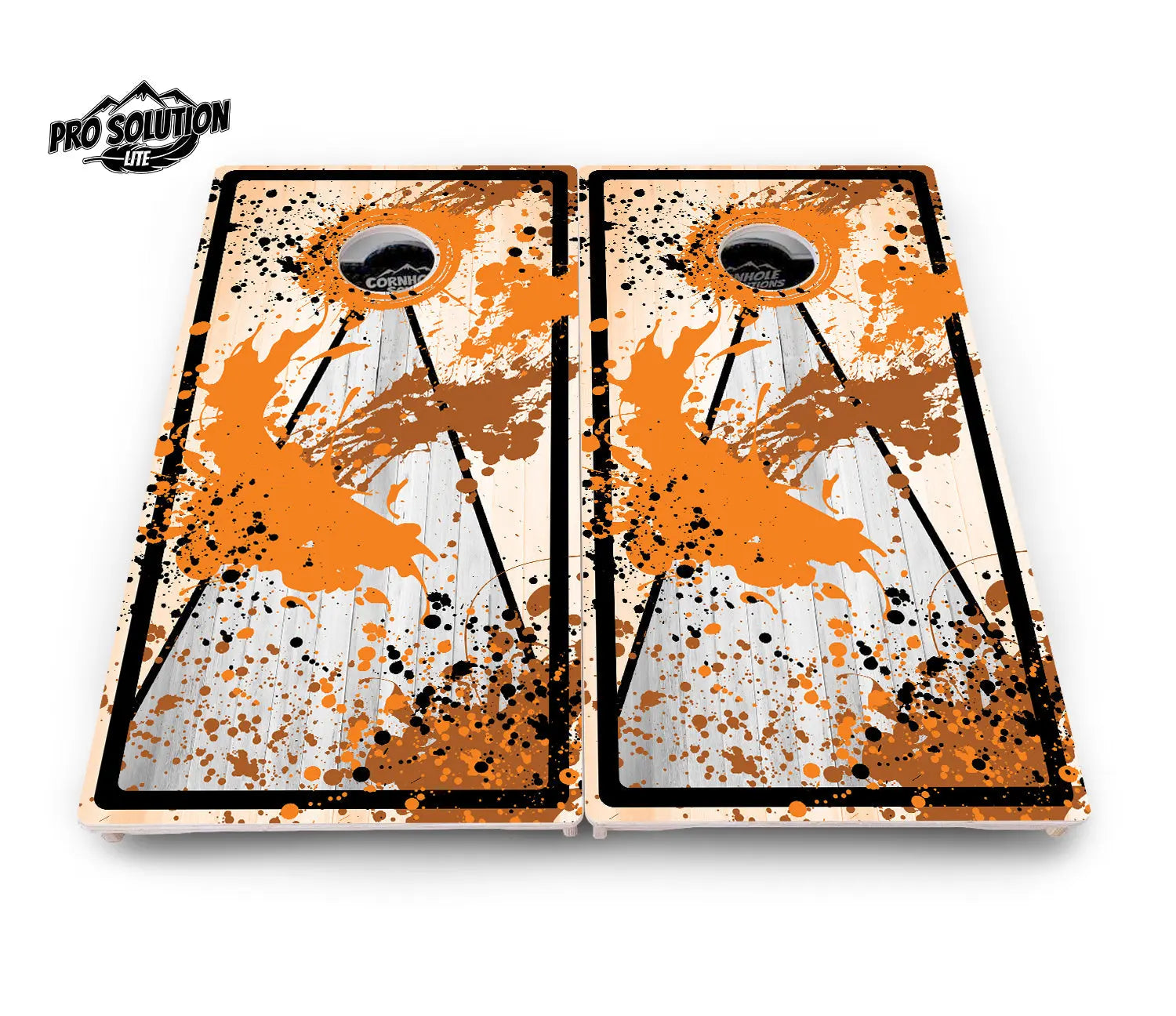 Paint Splatter Cornhole Boards - Pro Solution Lite Series by Cornhole Solutions, custom cornhole board detail photo 11