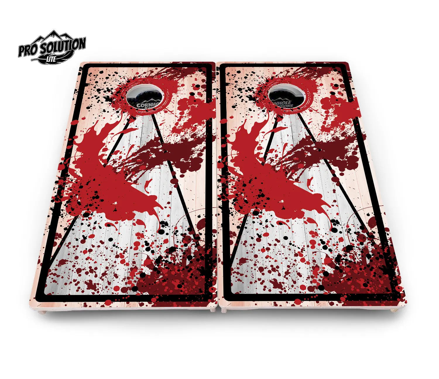 Paint Splatter Cornhole Boards - Pro Solution Lite Series by Cornhole Solutions, custom cornhole board detail photo 17