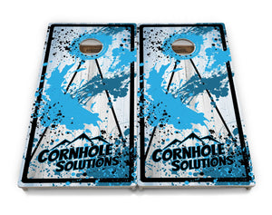 Paint Splatter Cornhole Boards - Professional Tournament Series by Cornhole Solutions, custom cornhole board detail photo 2