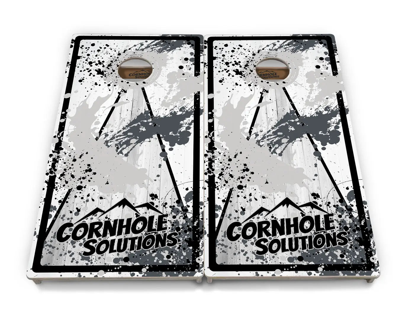 Paint Splatter Cornhole Boards - Professional Tournament Series by Cornhole Solutions, custom cornhole board detail photo 4