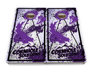 Paint Splatter Cornhole Boards - Professional Tournament Series by Cornhole Solutions, custom cornhole board detail photo 7