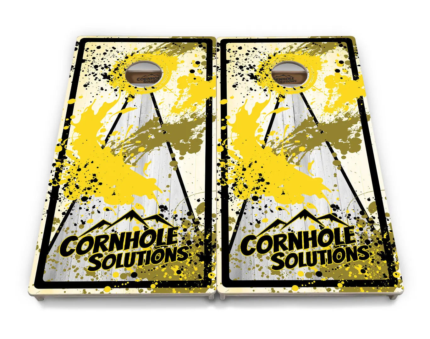 Paint Splatter Cornhole Boards - Professional Tournament Series by Cornhole Solutions, custom cornhole board detail photo 9