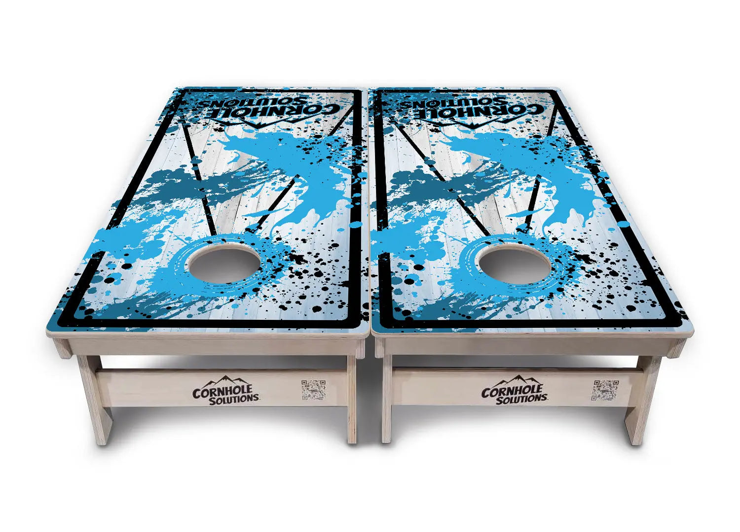 Paint Splatter Cornhole Boards - Professional Tournament Series by Cornhole Solutions, custom cornhole board detail photo 11