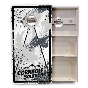 Paint Splatter Cornhole Boards - Professional Tournament Series by Cornhole Solutions, custom cornhole board detail photo 15