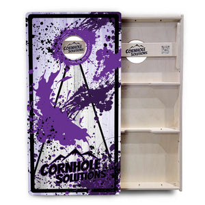 Paint Splatter Cornhole Boards - Professional Tournament Series by Cornhole Solutions, custom cornhole board detail photo 19