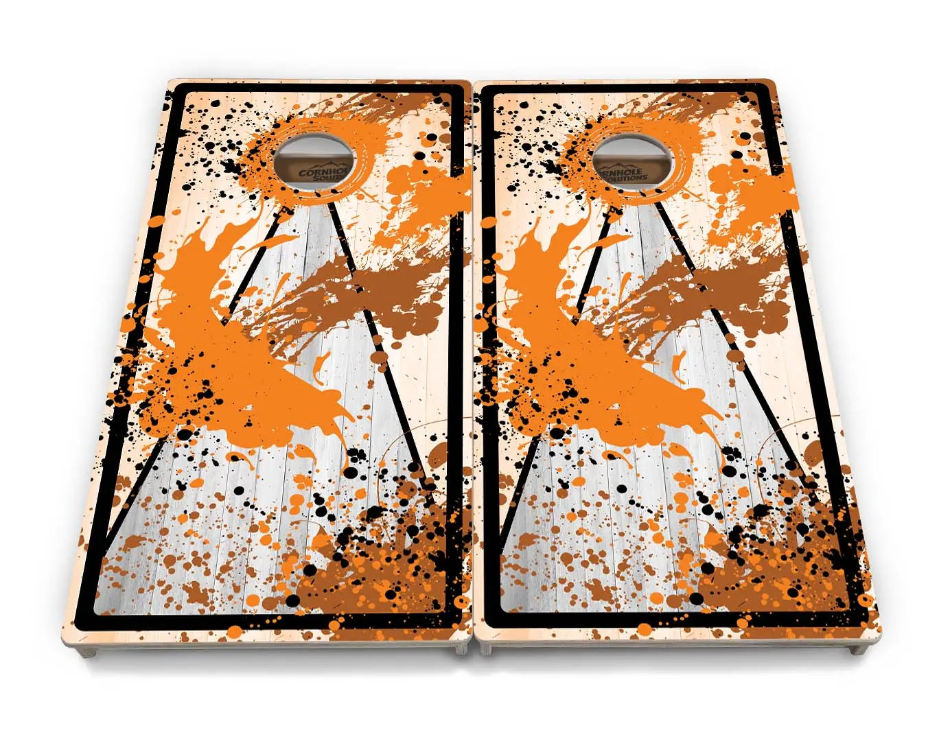 Paint Splatter Cornhole Boards - Professional Tournament Series by Cornhole Solutions, custom cornhole board detail photo 5