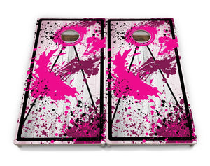 Paint Splatter Cornhole Boards - Professional Tournament Series by Cornhole Solutions, custom cornhole board detail photo 6