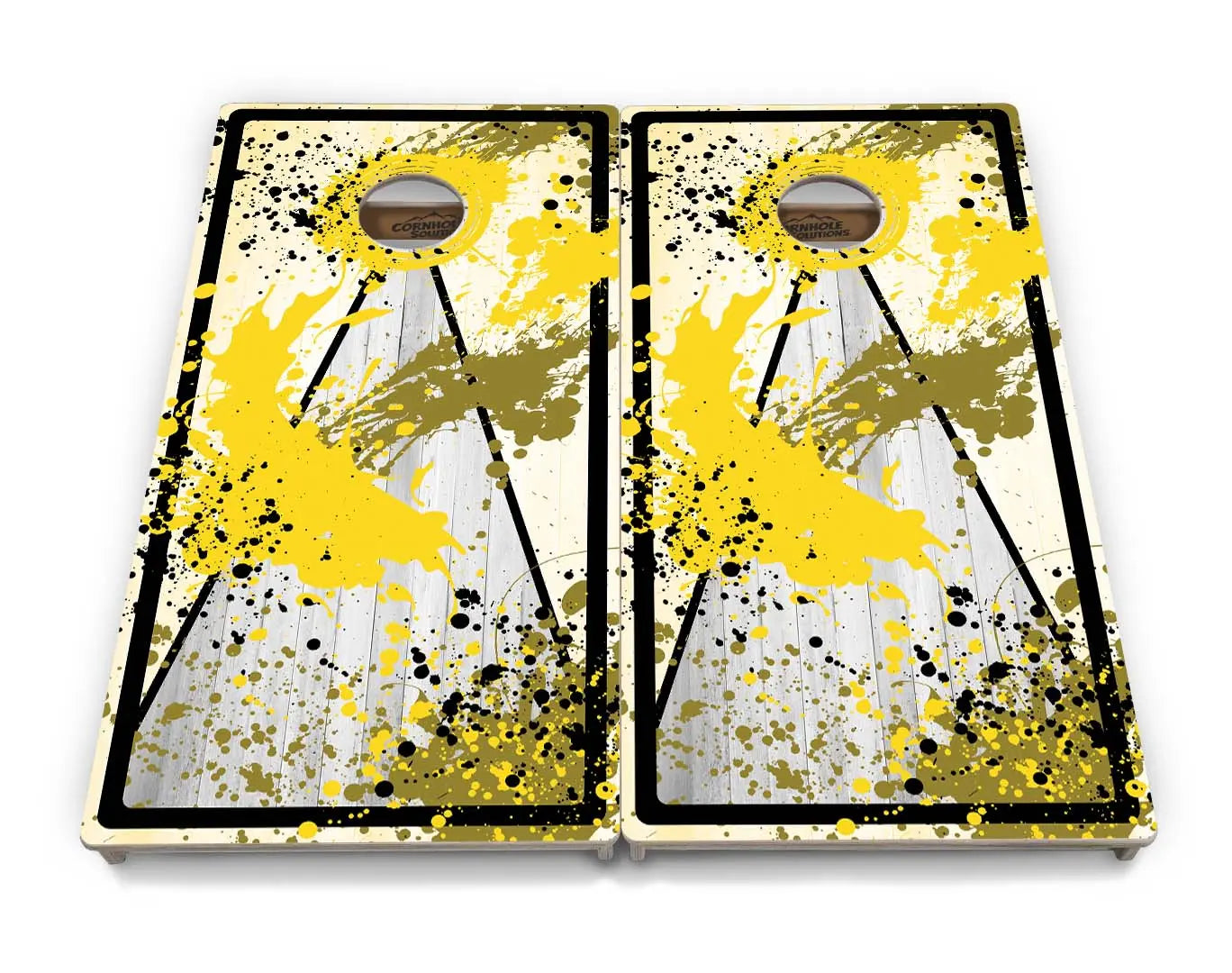 Paint Splatter Cornhole Boards - Professional Tournament Series by Cornhole Solutions, custom cornhole board detail photo 9