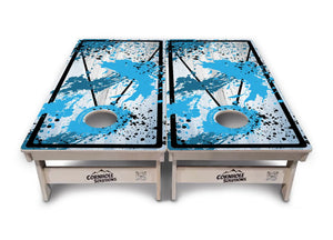 Paint Splatter Cornhole Boards - Professional Tournament Series by Cornhole Solutions, custom cornhole board detail photo 11