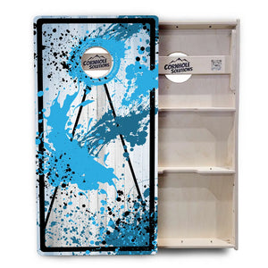 Paint Splatter Cornhole Boards - Professional Tournament Series by Cornhole Solutions, custom cornhole board detail photo 12