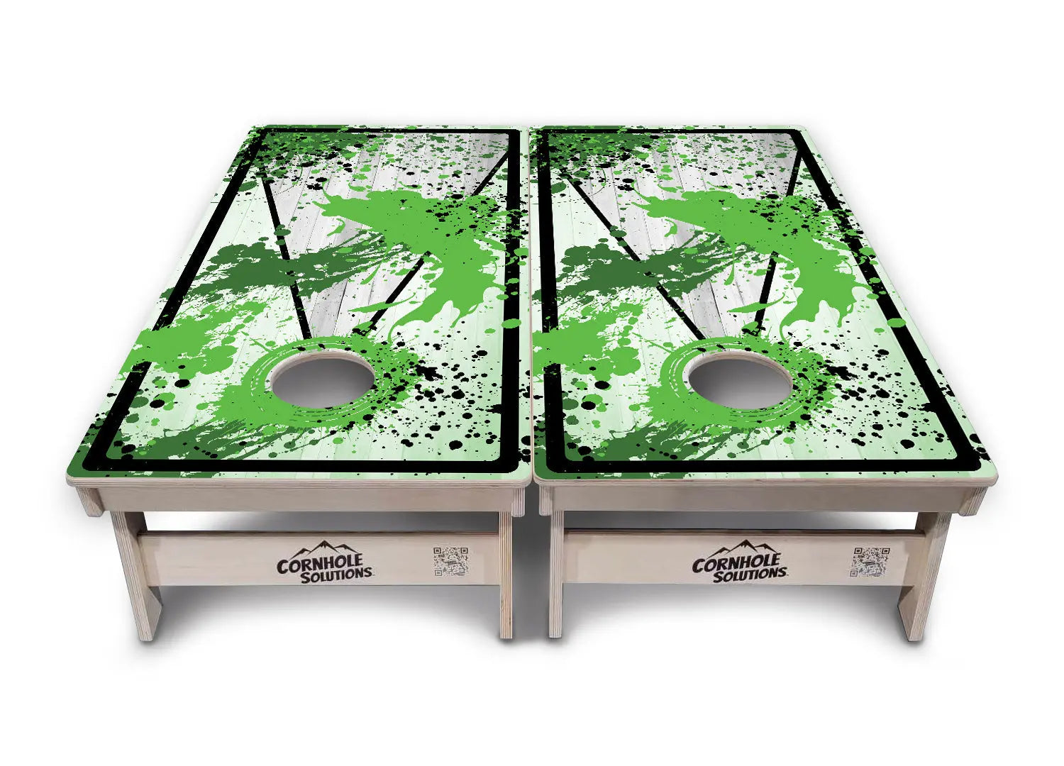 Paint Splatter Cornhole Boards - Professional Tournament Series by Cornhole Solutions, custom cornhole board detail photo 13