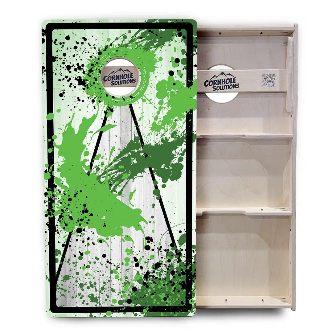 Paint Splatter Cornhole Boards - Professional Tournament Series by Cornhole Solutions, custom cornhole board detail photo 14