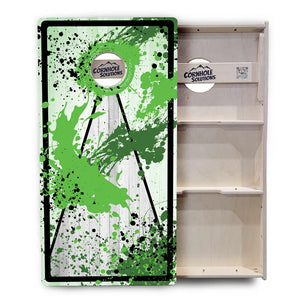 Paint Splatter Cornhole Boards - Professional Tournament Series by Cornhole Solutions, custom cornhole board detail photo 14