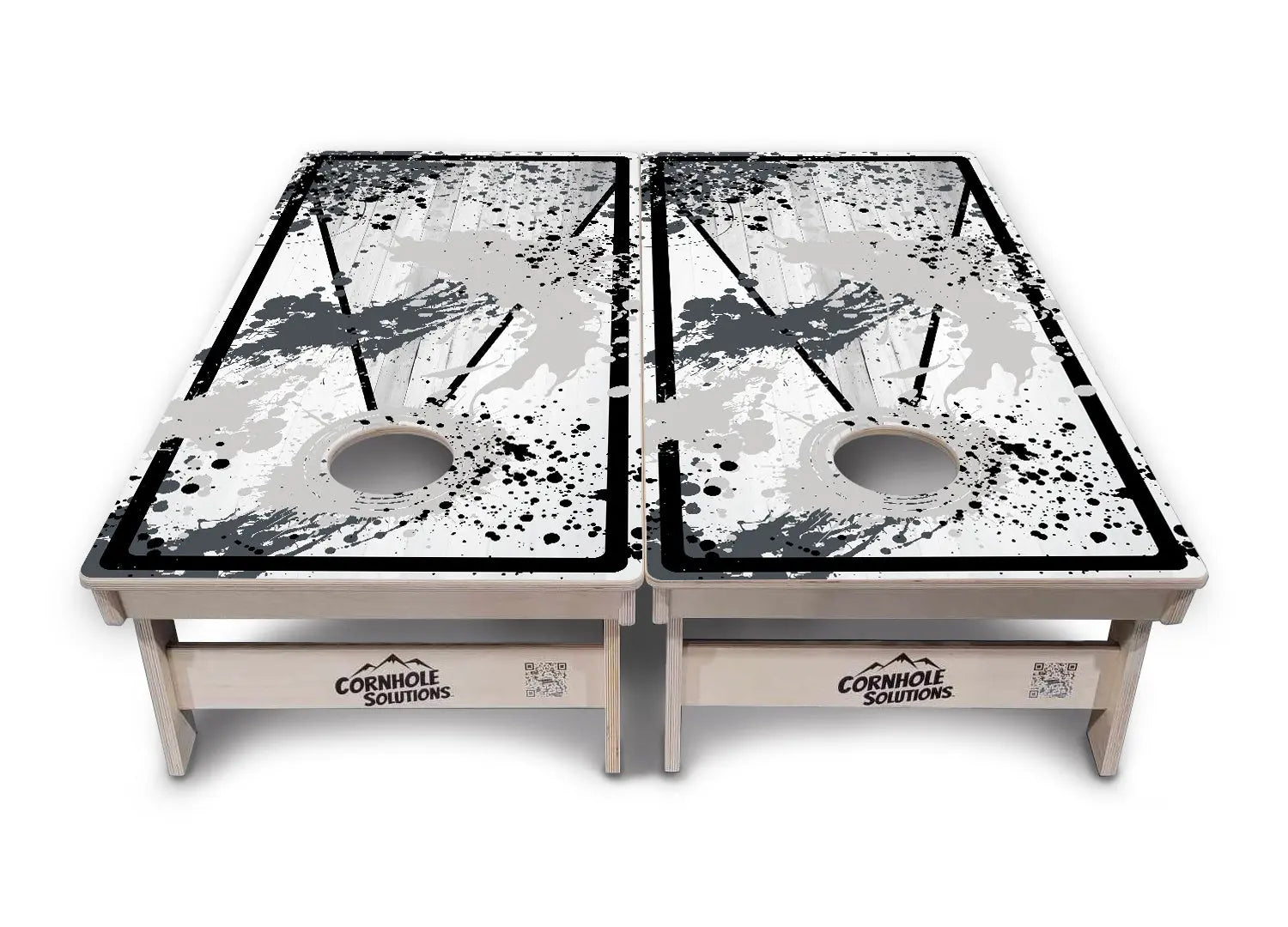 Paint Splatter Cornhole Boards - Professional Tournament Series by Cornhole Solutions, custom cornhole board detail photo 15