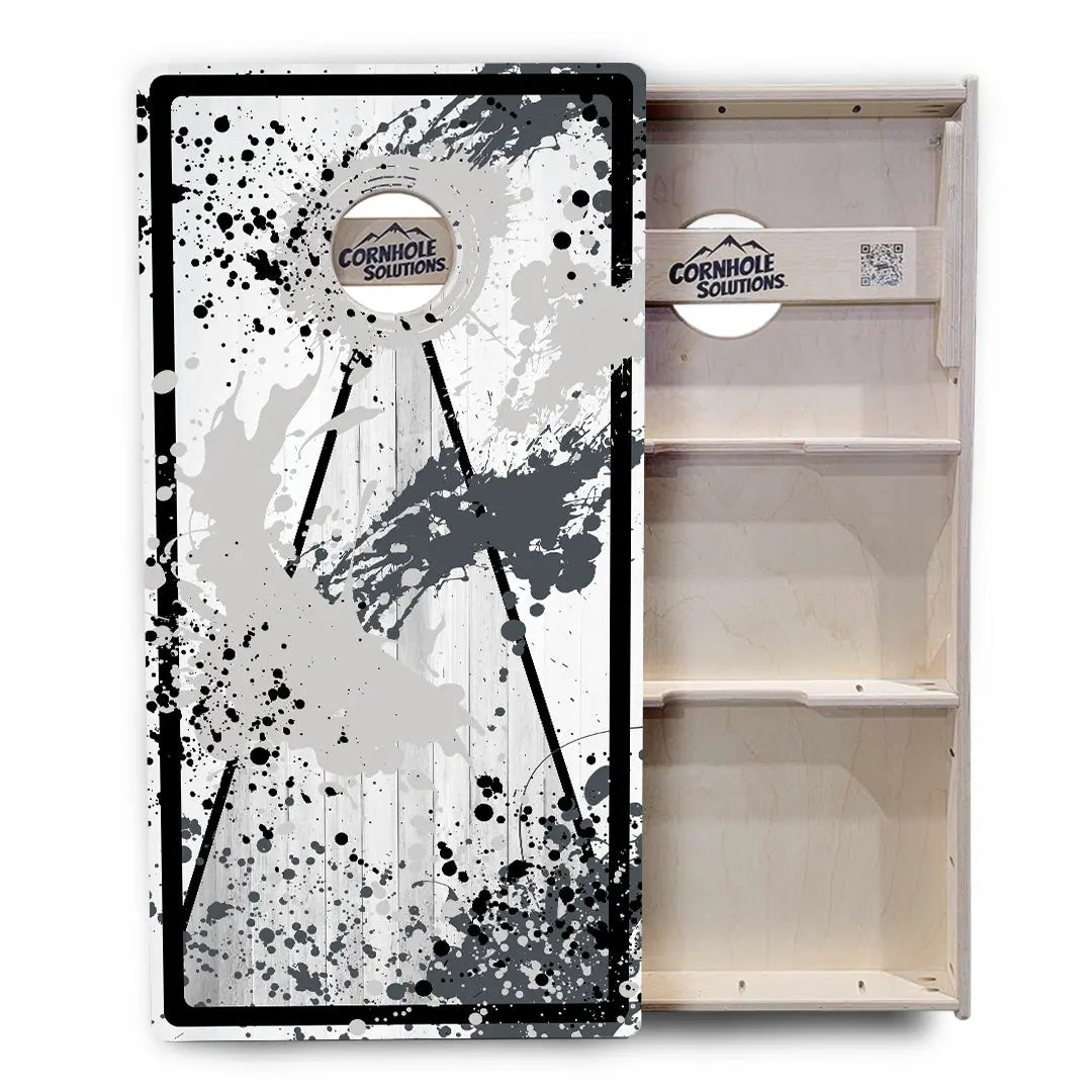 Paint Splatter Cornhole Boards - Professional Tournament Series by Cornhole Solutions, custom cornhole board detail photo 16