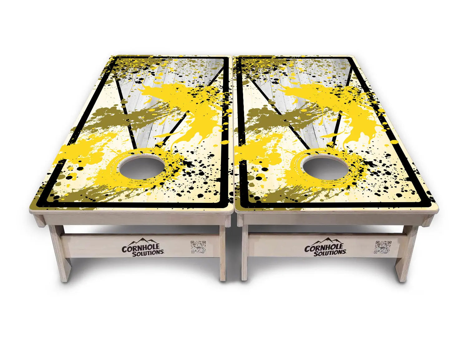 Paint Splatter Cornhole Boards - Professional Tournament Series by Cornhole Solutions, custom cornhole board detail photo 25