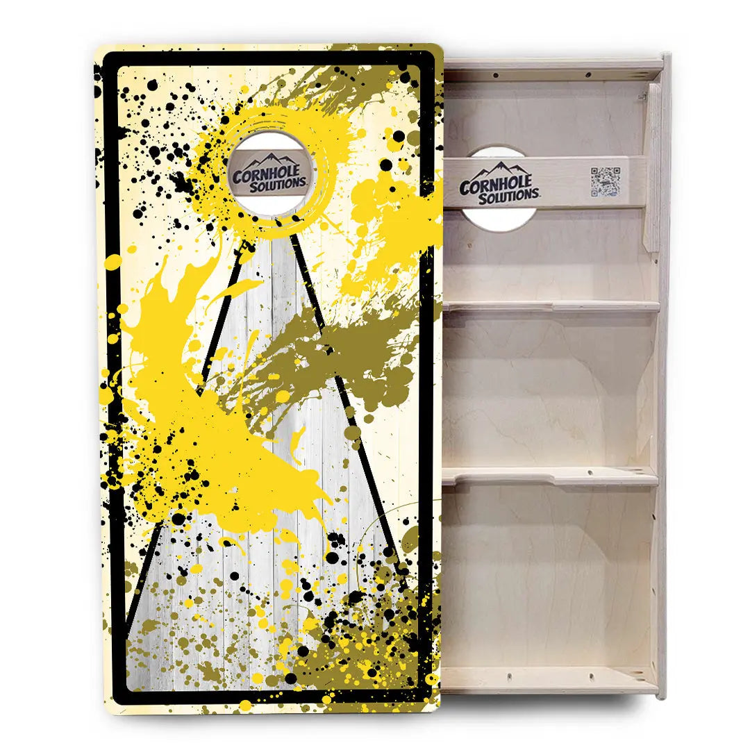 Paint Splatter Cornhole Boards - Professional Tournament Series by Cornhole Solutions, custom cornhole board detail photo 26