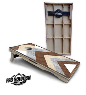 Pallet Wood Cornhole Boards - Pro Solution Lite Series by Cornhole Solutions, custom cornhole board main product photo