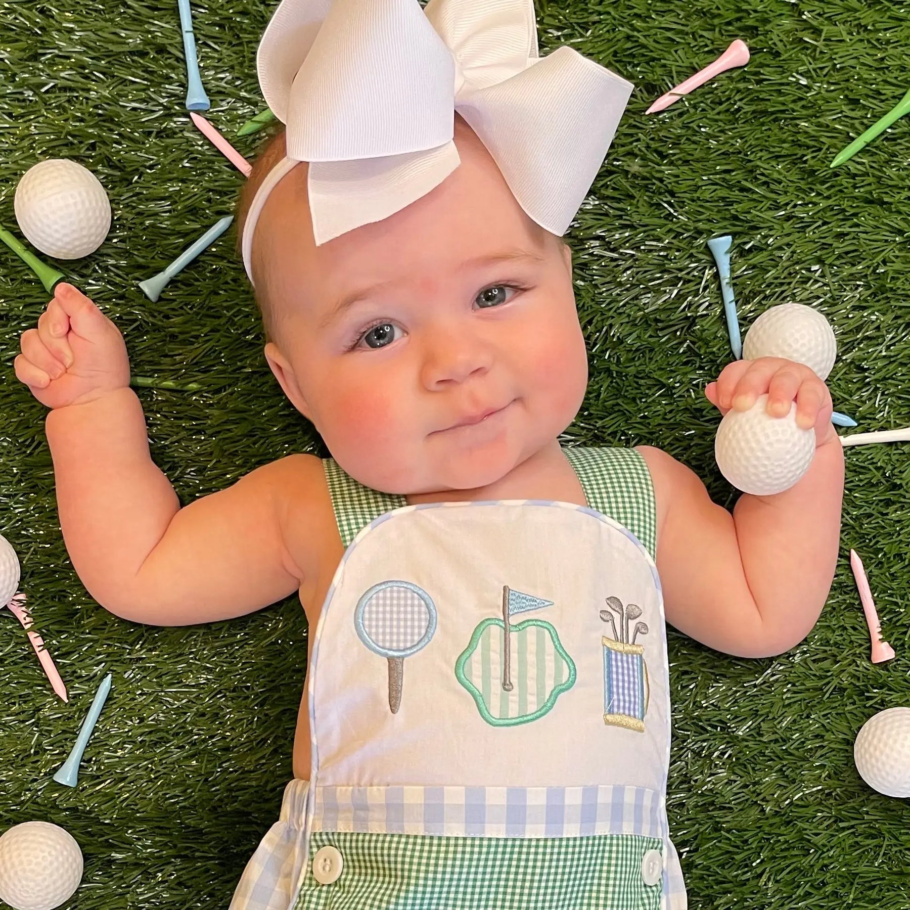 Par-Tee Golf Sunsuit by Seven Lantern Lane, Southern lifestyle apparel detail photo 10
