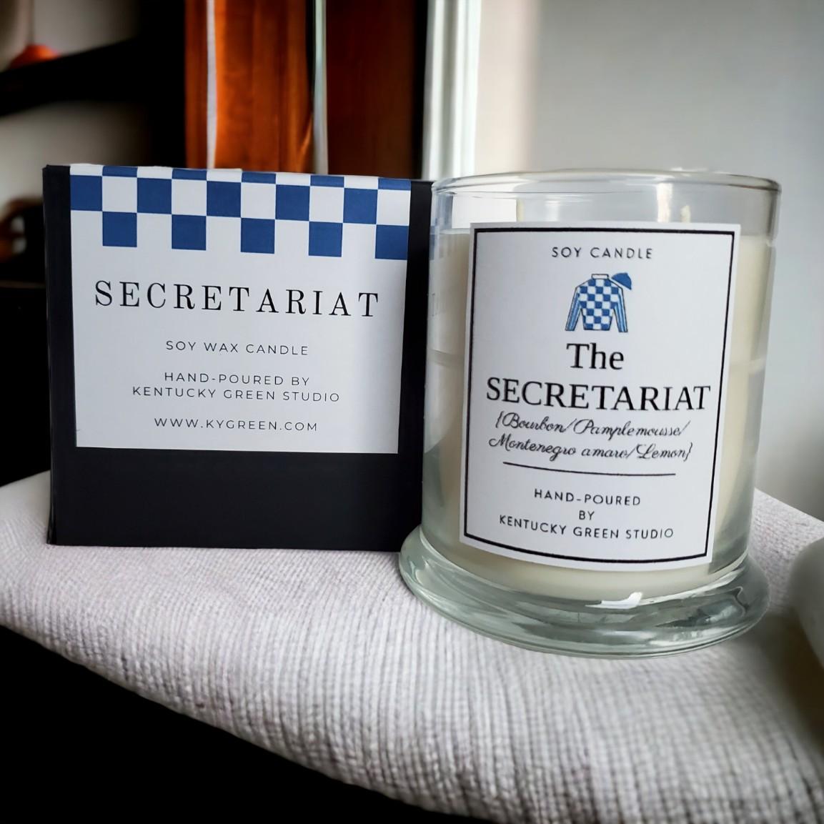 The Secretariat by Kentucky Green Studio, scented candle detail photo 3