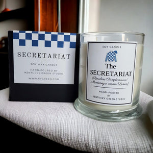The Secretariat by Kentucky Green Studio, scented candle detail photo 3