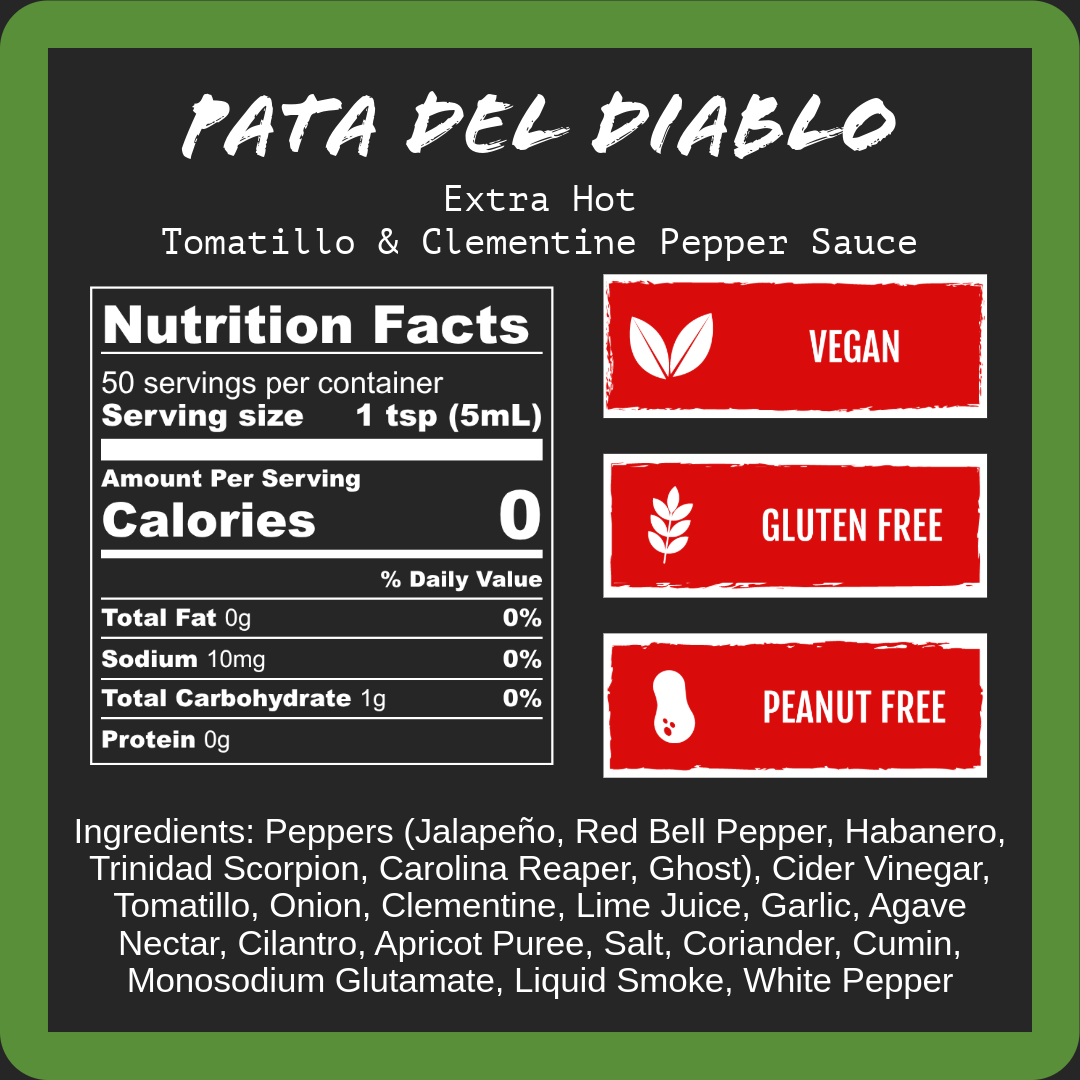 The Infernal Four nutrition facts
