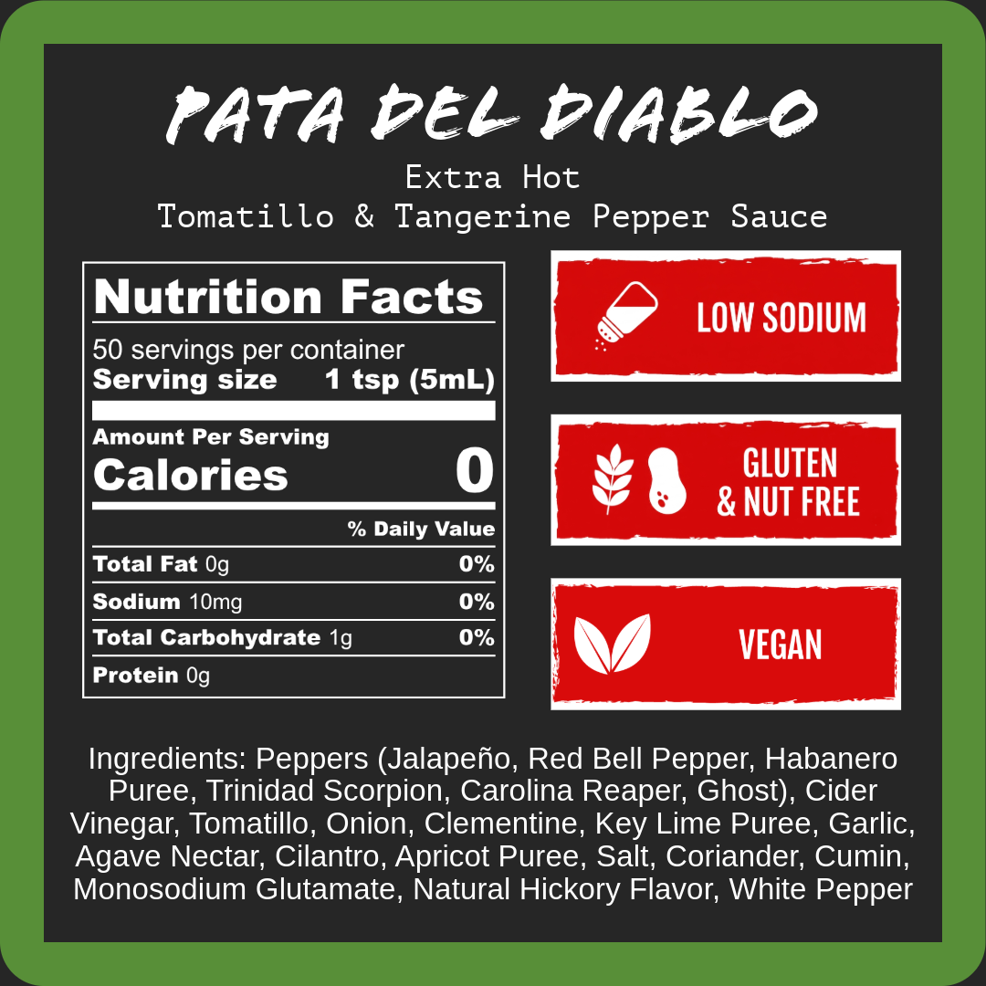 The Infernal Four nutrition facts