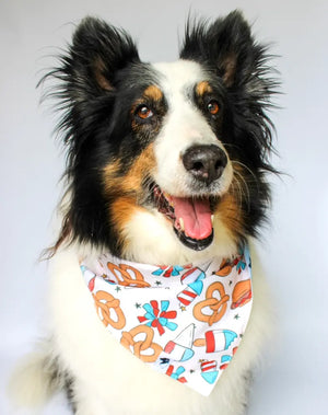 Patriotic Summer Dog Bandana by Dog Bandana Co., pet accessory detail photo 3
