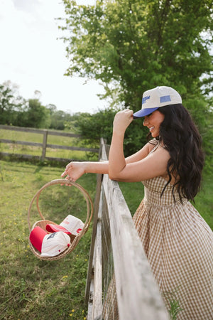 Patriotism is Sexy. - Royal Blue Vintage Hat by KenzKustomz, Southern lifestyle apparel detail photo 3