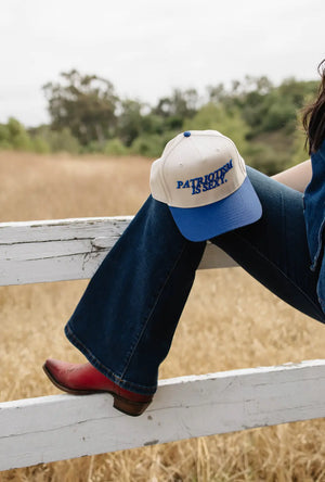 Patriotism is Sexy. - Royal Blue Vintage Hat by KenzKustomz, Southern lifestyle apparel detail photo 8