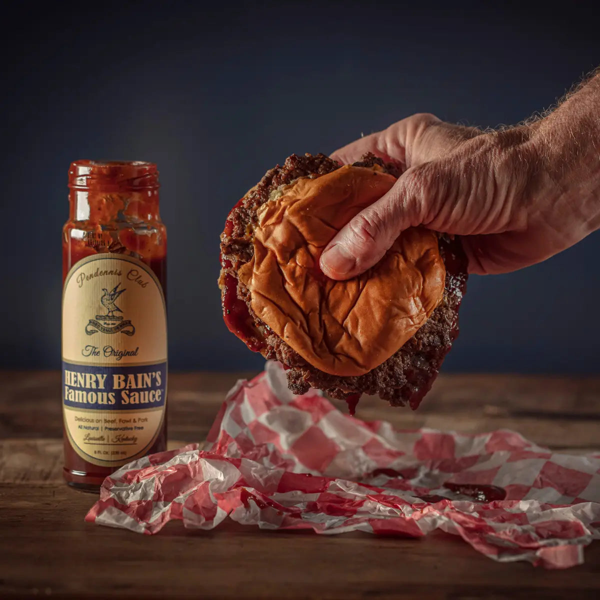 Pendennis Club The Original Henry Bain’s Sauce by Bourbon Barrel Foods, Southern food gift detail photo 2