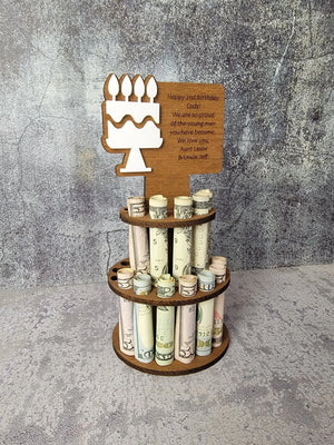 Personalized Birthday Money Holder by EverLee Creations, Southern home decor main product photo