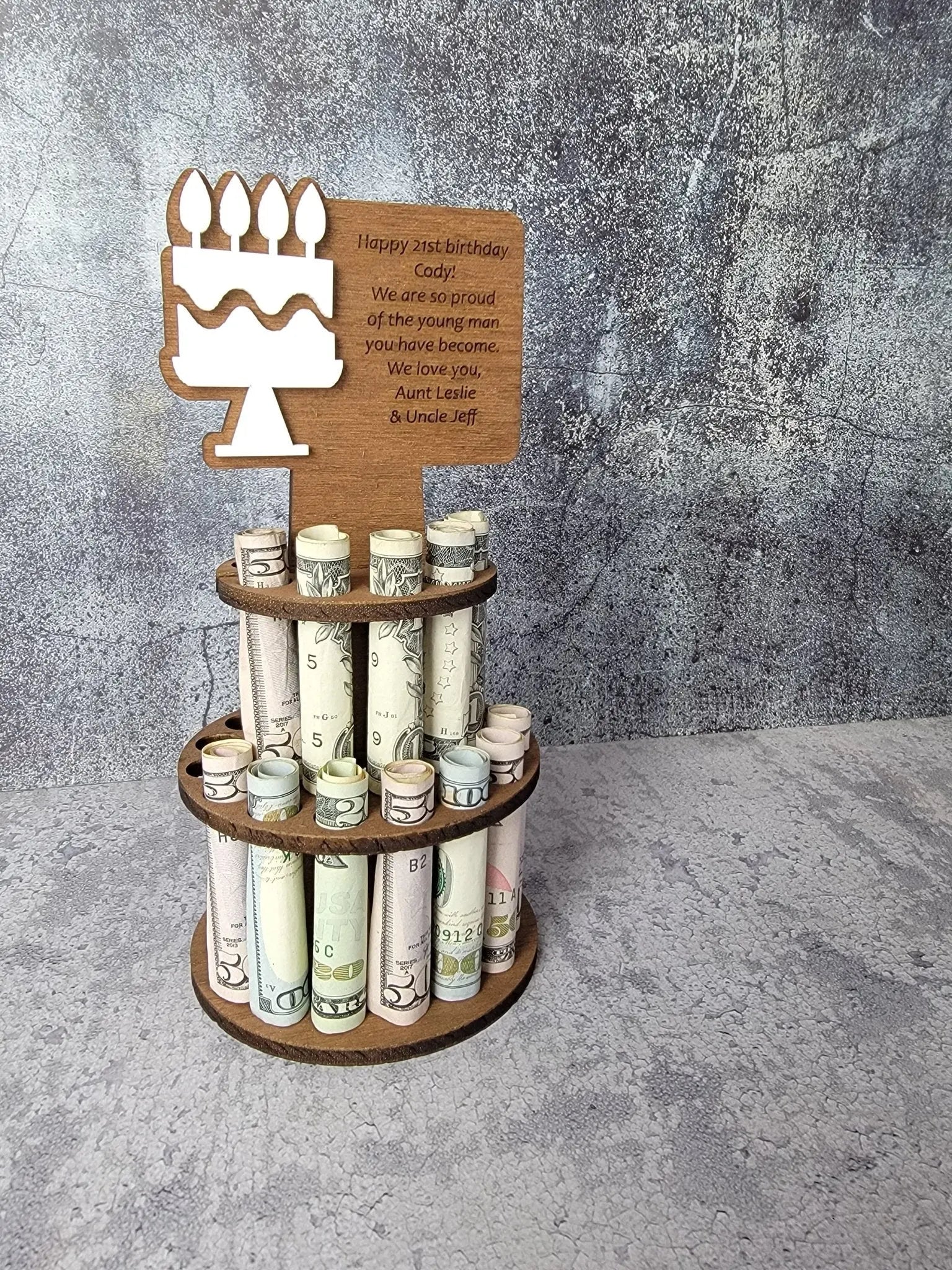 Personalized Birthday Money Holder by EverLee Creations, Southern home decor detail photo 2