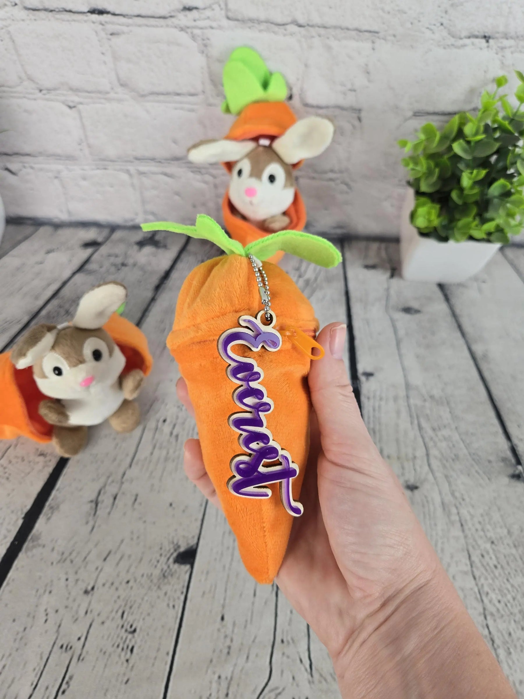 Personalized Bunny Rabbit Key Chain by EverLee Creations, Southern home decor detail photo 7