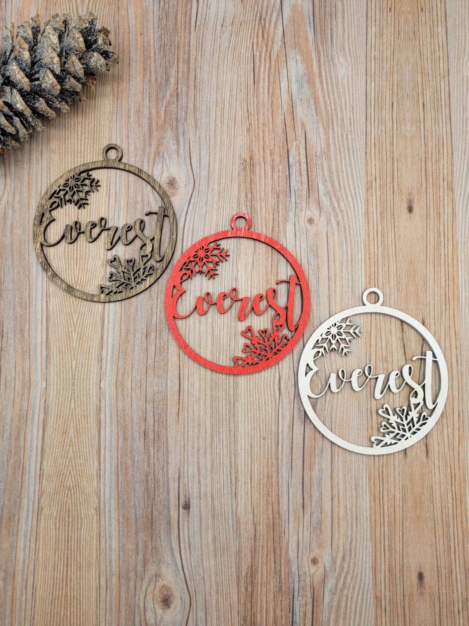 Personalized Christmas Ornaments by EverLee Creations, Southern home decor detail photo 2