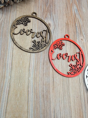 Personalized Christmas Ornaments by EverLee Creations, Southern home decor detail photo 3