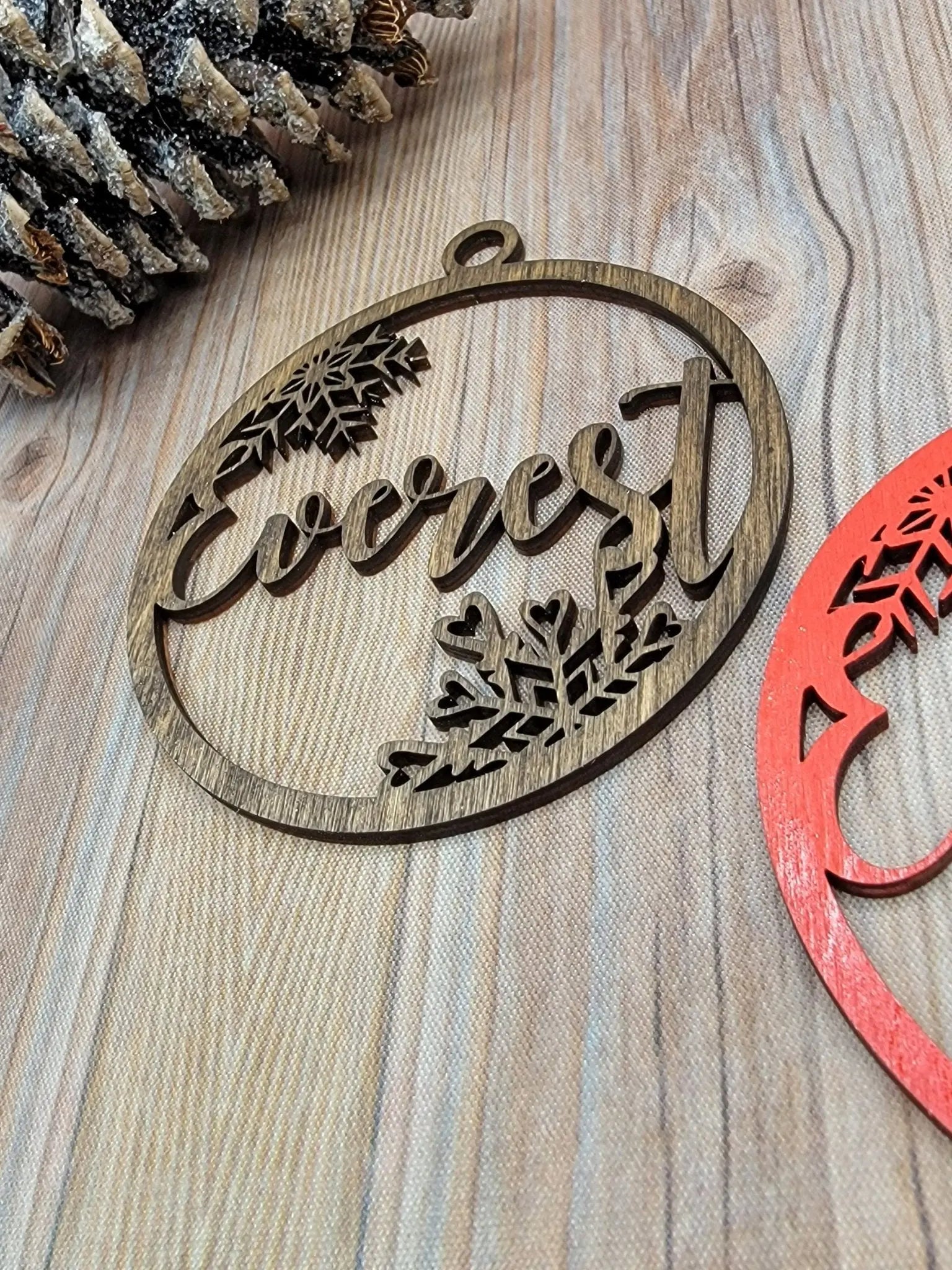 Personalized Christmas Ornaments by EverLee Creations, Southern home decor detail photo 5