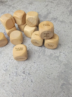 Personalized Couples Date Decision Dice by EverLee Creations, party games detail photo 8