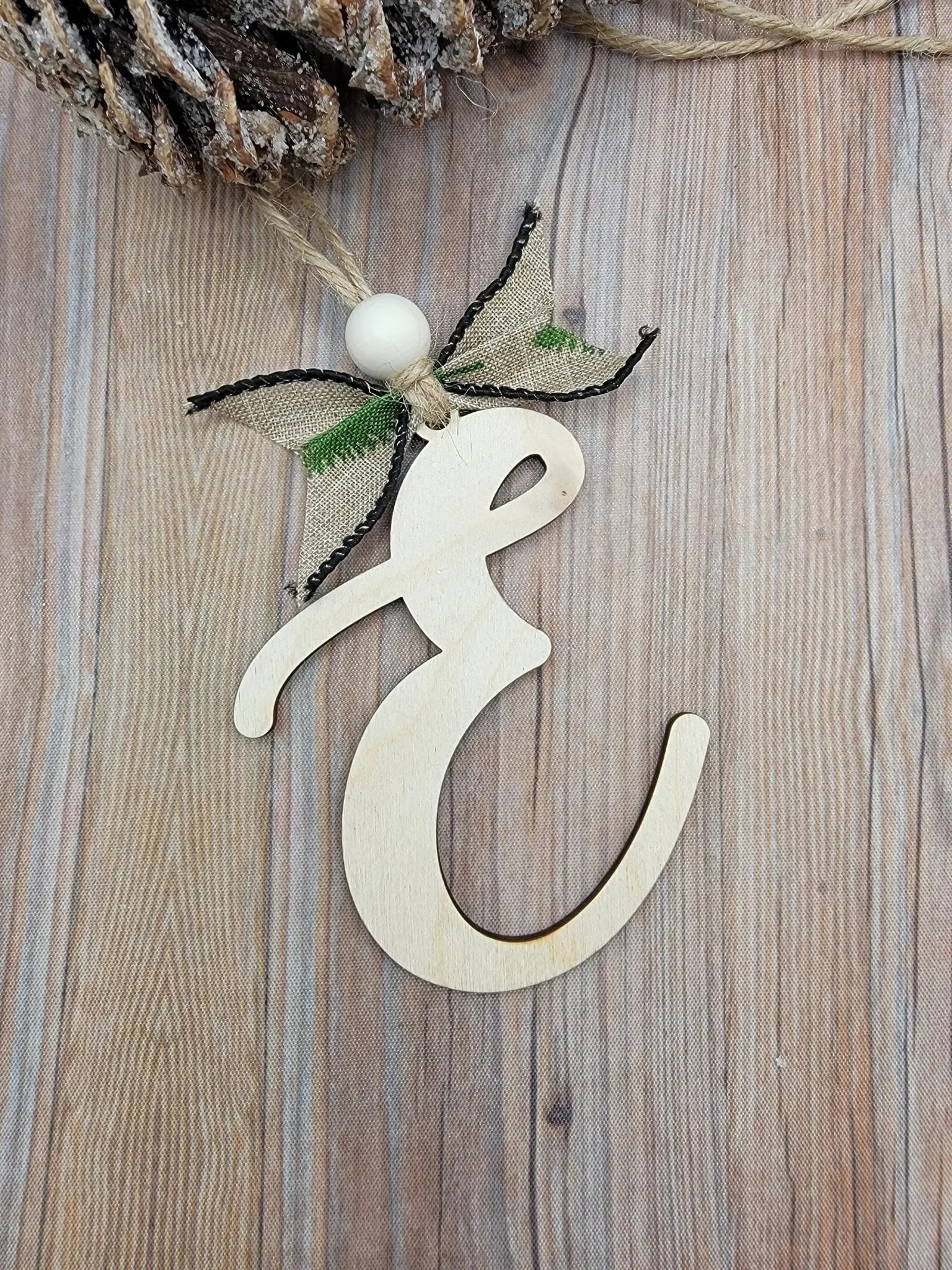 Personalized Name Stocking Tag by EverLee Creations, ornament detail photo 2