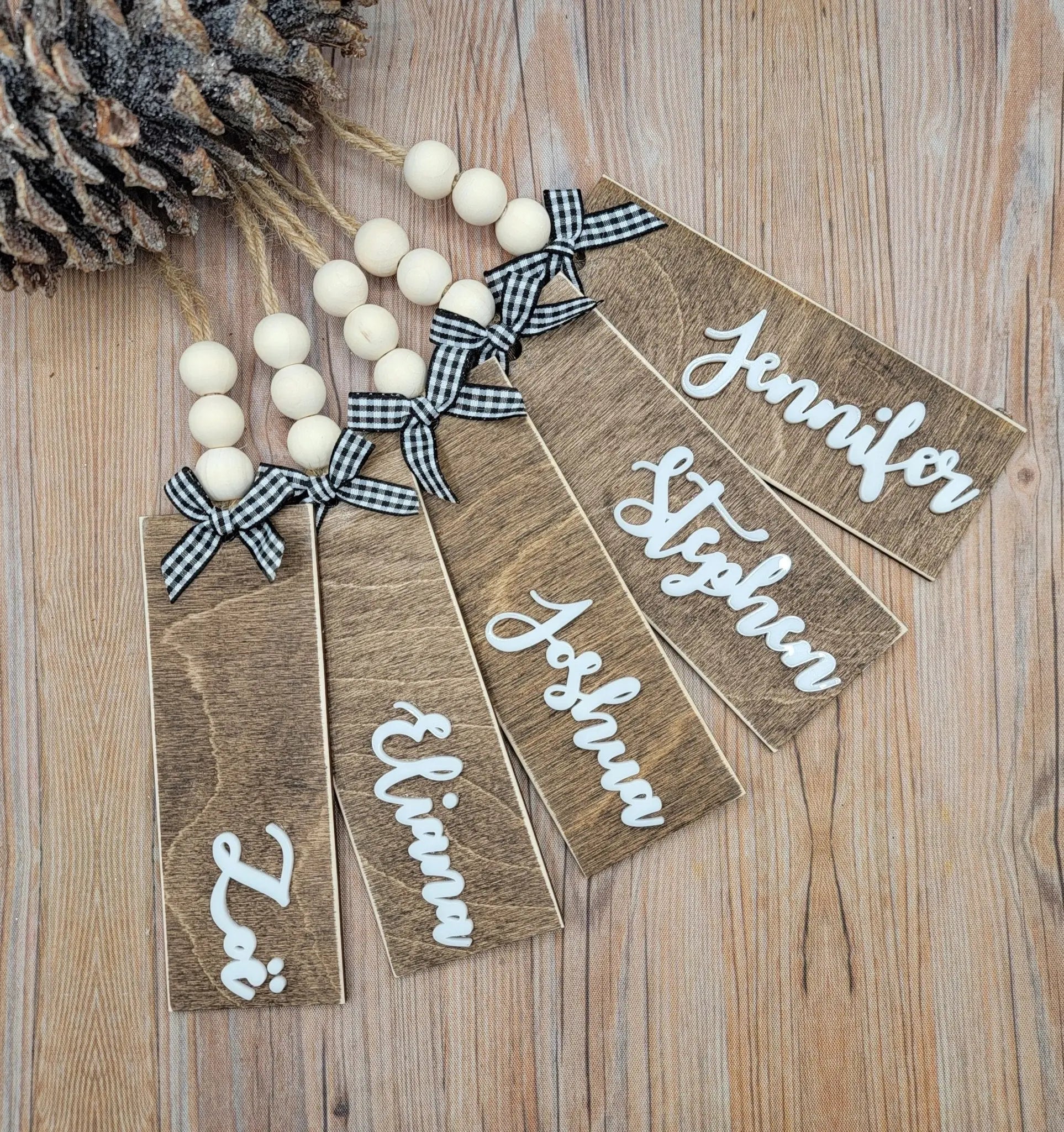 Personalized Stocking Tag by EverLee Creations, ornament main product photo