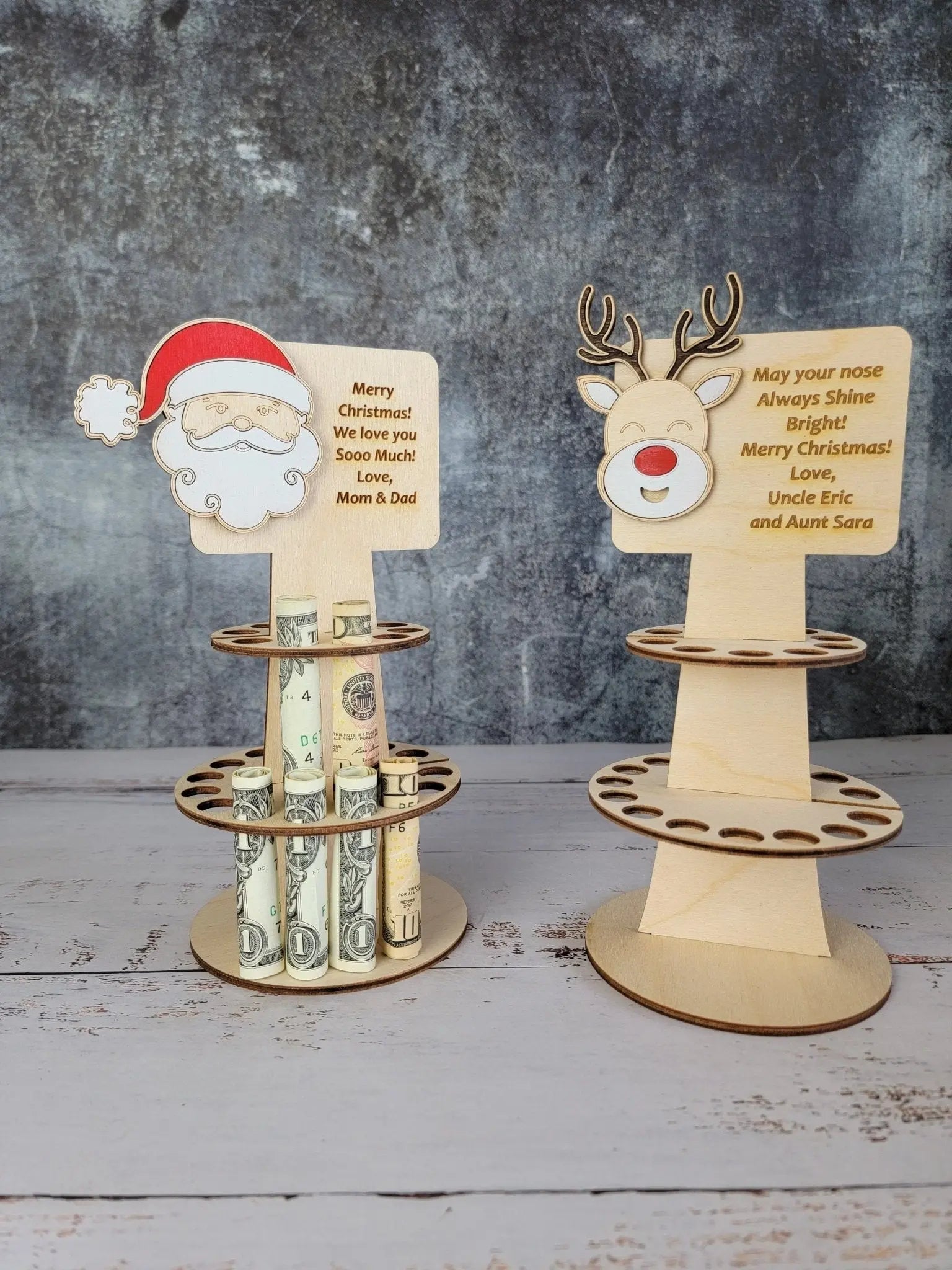 Personalized Tiered Christmas Money Cake by EverLee Creations, greeting & note cards detail photo 3