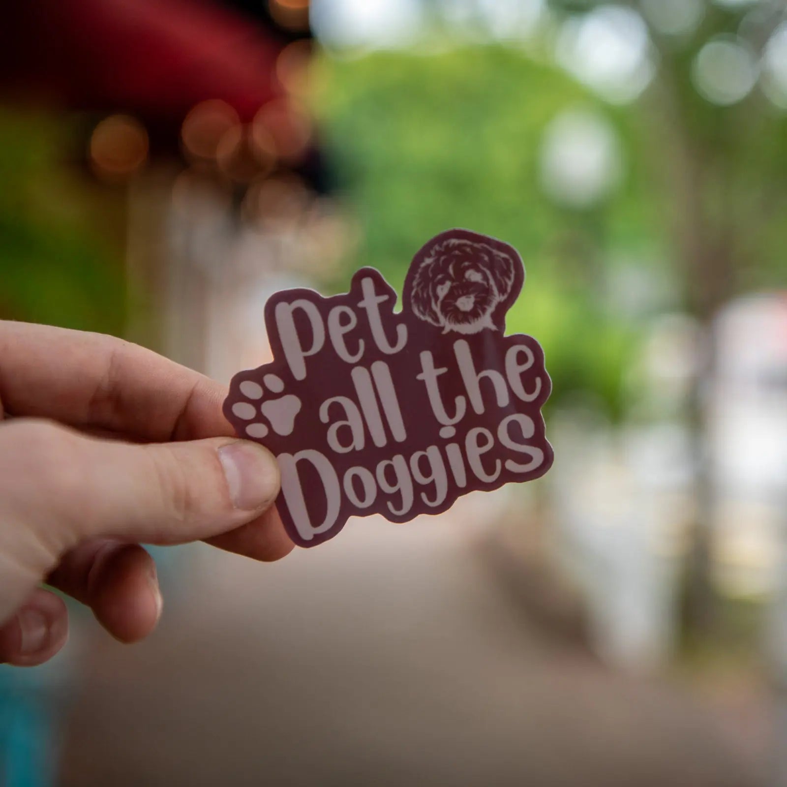 Pet the Doggies - Sticker by Still Magnolia, vinyl decal main product photo
