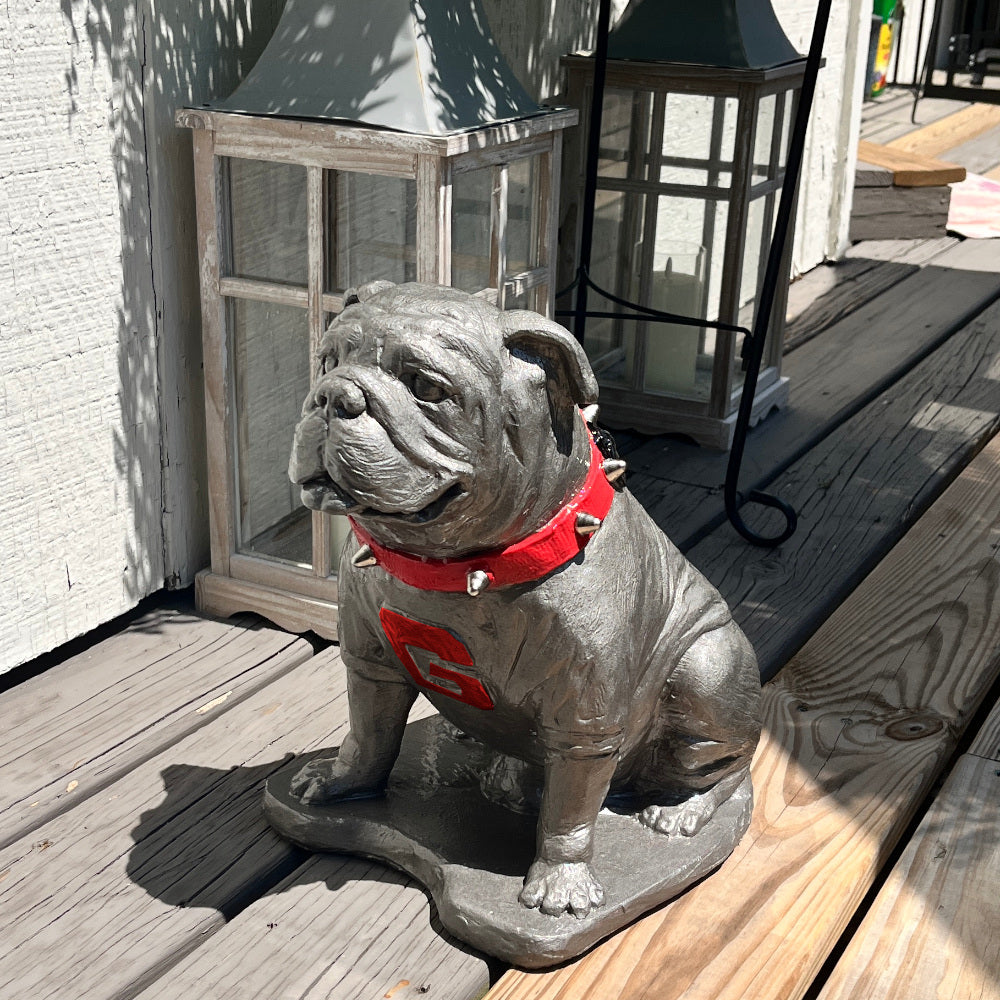Georgia Bulldogs Pewter Finish UGA Mascot Statue alternate view 4