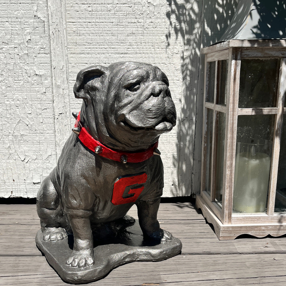 Georgia Bulldogs Pewter Finish UGA Mascot Statue by College Bronze