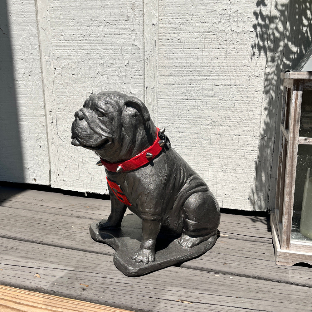 Georgia Bulldogs Pewter Finish UGA Mascot Statue alternate view 8