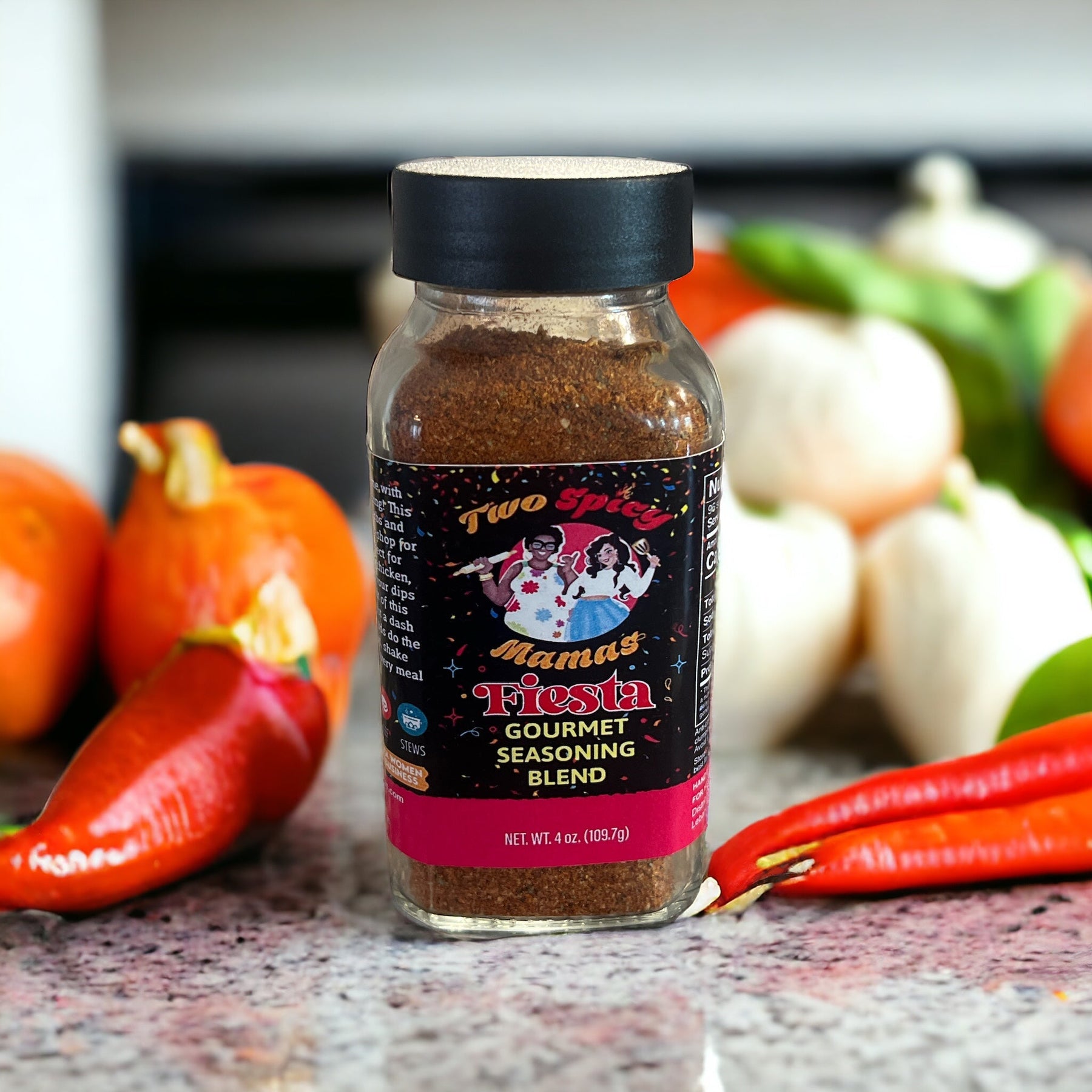 Fiesta Gourmet Seasoning by Two Spicy Mamas, Southern food gift main product photo