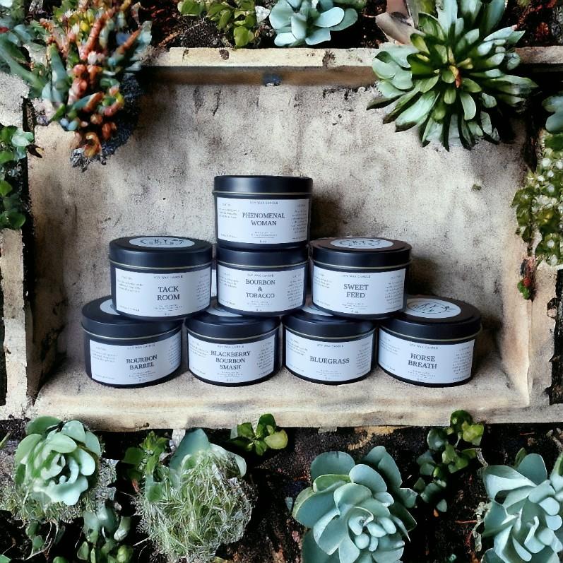 Sweet Feed Soy Candle by Kentucky Green Studio, scented candle detail photo 2