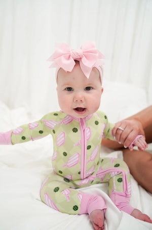 Pickleball - Bamboo Sleeper by KenzKustomz, children's boutique clothing detail photo 3