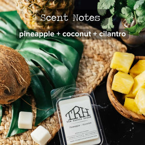 Pineapple + Cilantro Wax Melt by The Rustic House, scented candle detail photo 2